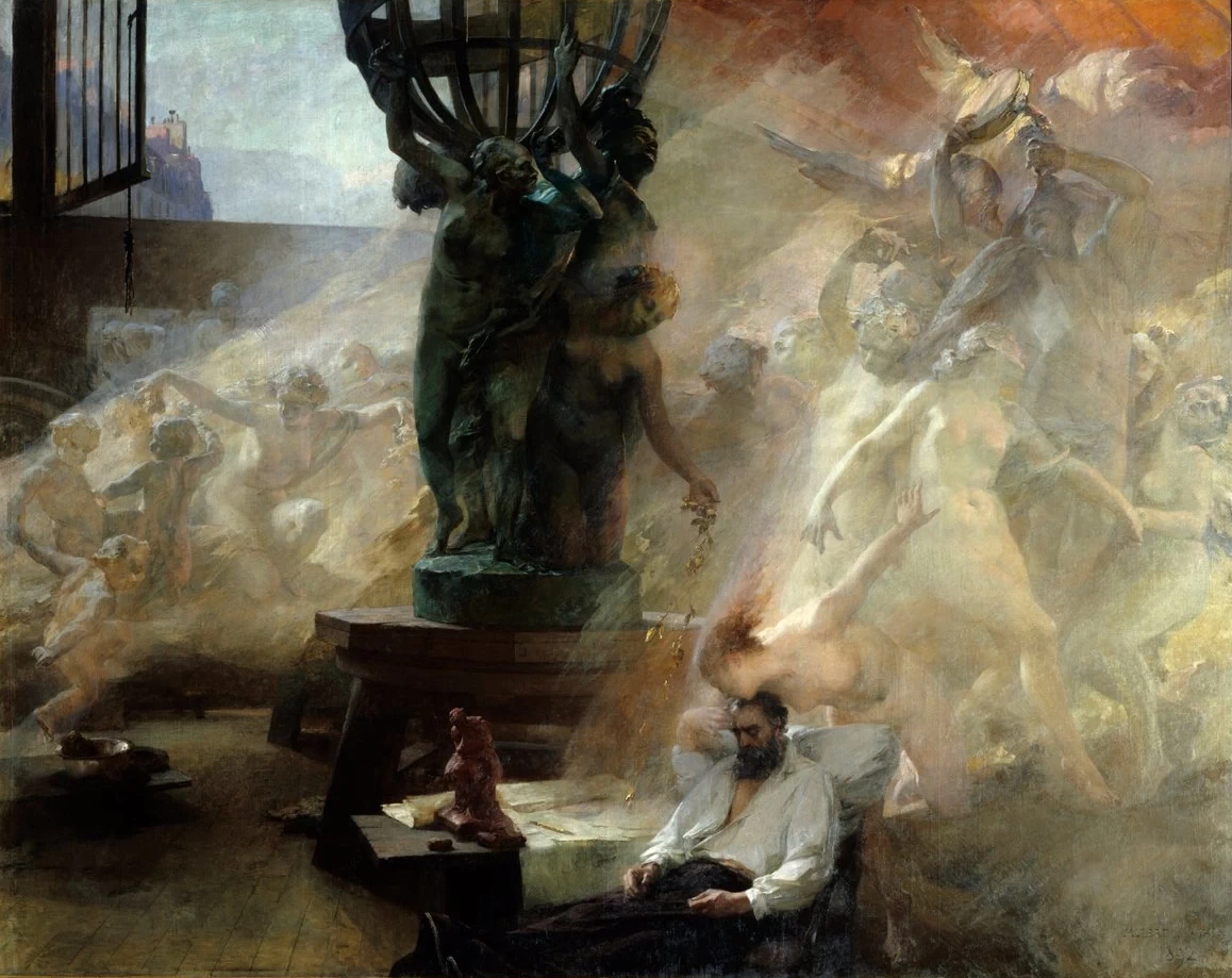 Albert Maignan - Apoteosi dello scultore Carpeaux